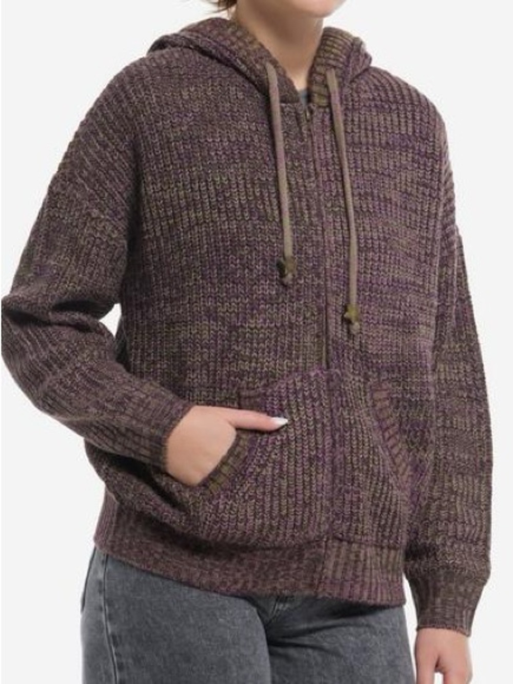 Thorn & Fable Purple & Green Hoodie